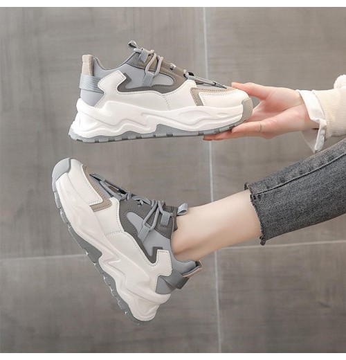 Casual Lace Up Women's Platform Chunky Sneakers Fashion Dad Sneakers Comfortable Lightweight women's flat walking Shoes Casual Lace Up Women's Platform Chunky Sneakers Fashion Dad Sneakers Comfortable Lightweight women's flat walking Shoes