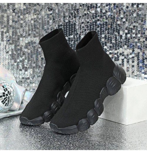 Wholesale Luxury Flyweave women's one-step elastic socks shoes trendy fashion casual shoes couple style trendy shoes 2025 Wholesale Luxury Flyweave women's one-step elastic socks shoes trendy fashion casual shoes couple style trendy shoes 2025