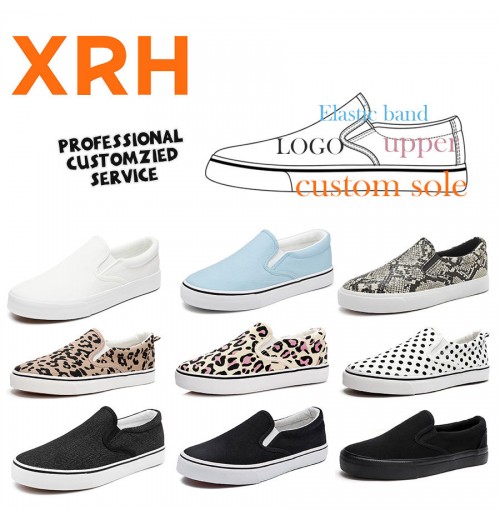 Whenzhou Factory Custom Ladies Flats Loafers Casual Slip On Canvas Shoes Women Classic White Canvas Shoes for Women Whenzhou Factory Custom Ladies Flats Loafers Casual Slip On Canvas Shoes Women Classic White Canvas Shoes for Women